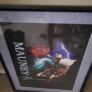 Jb Manuey framed poster,  signed and limited edition